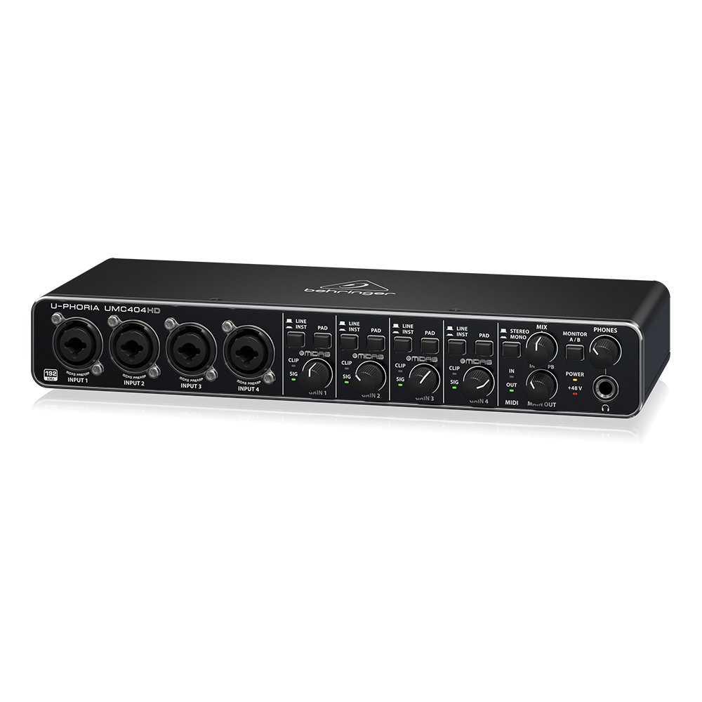 Behringer UMC404HD Sound Card 4*4 USB Audio/MIDI Interface With Midas Mic Preamps Studio Music Equipment