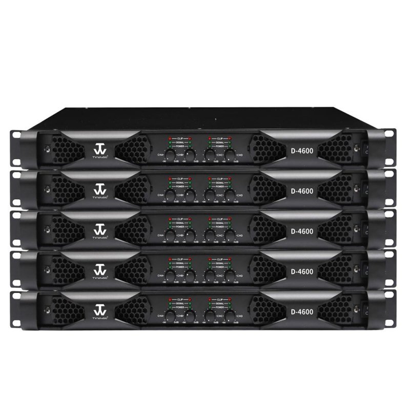 Sound system professional 4 channel equalizer audio mixer with amplifier