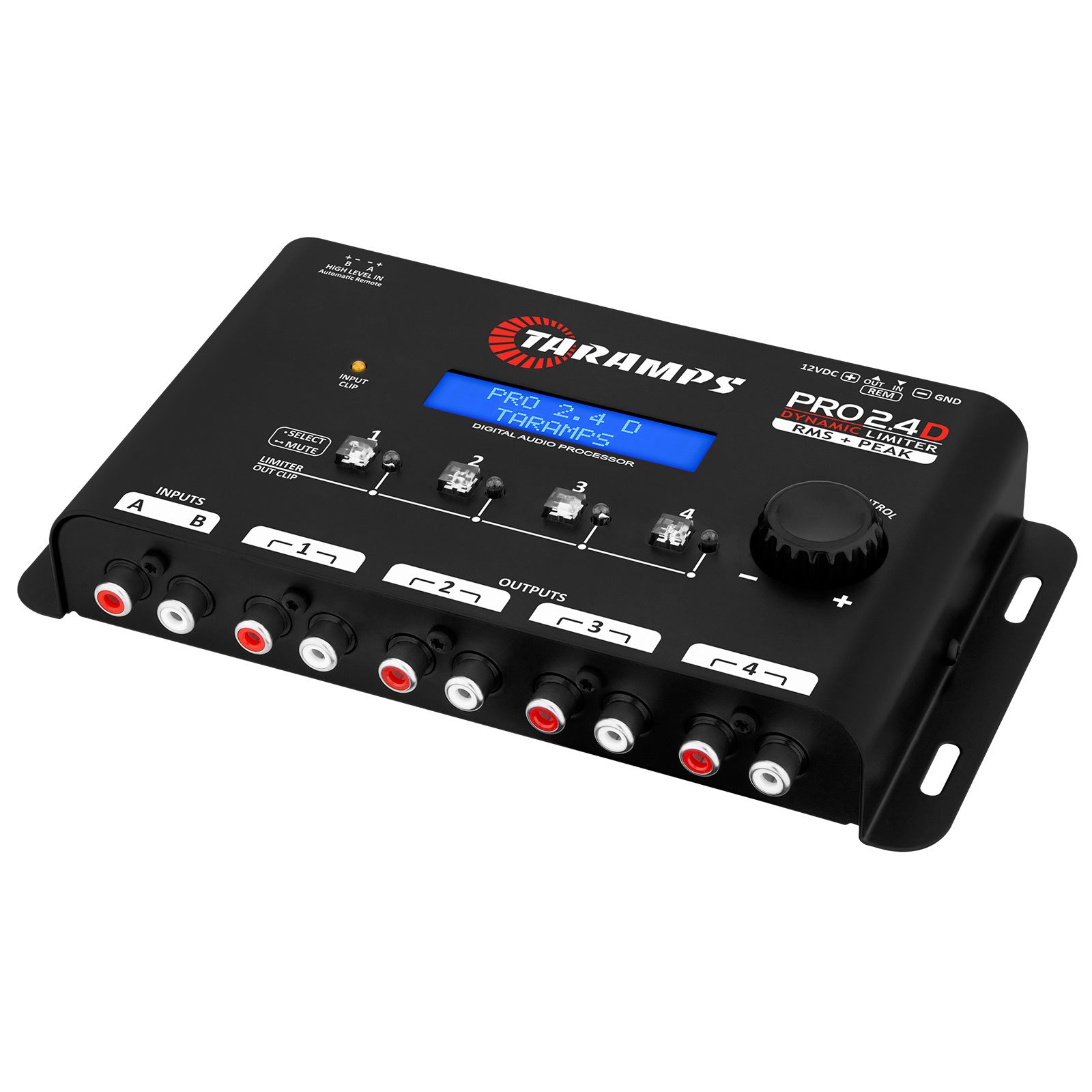 Taramps Pro 2.4D Dynamic Peak DSP Crossover Full Digital Signal Processor and Equalizer Peak Limiter Function 4CH Out Car Audio