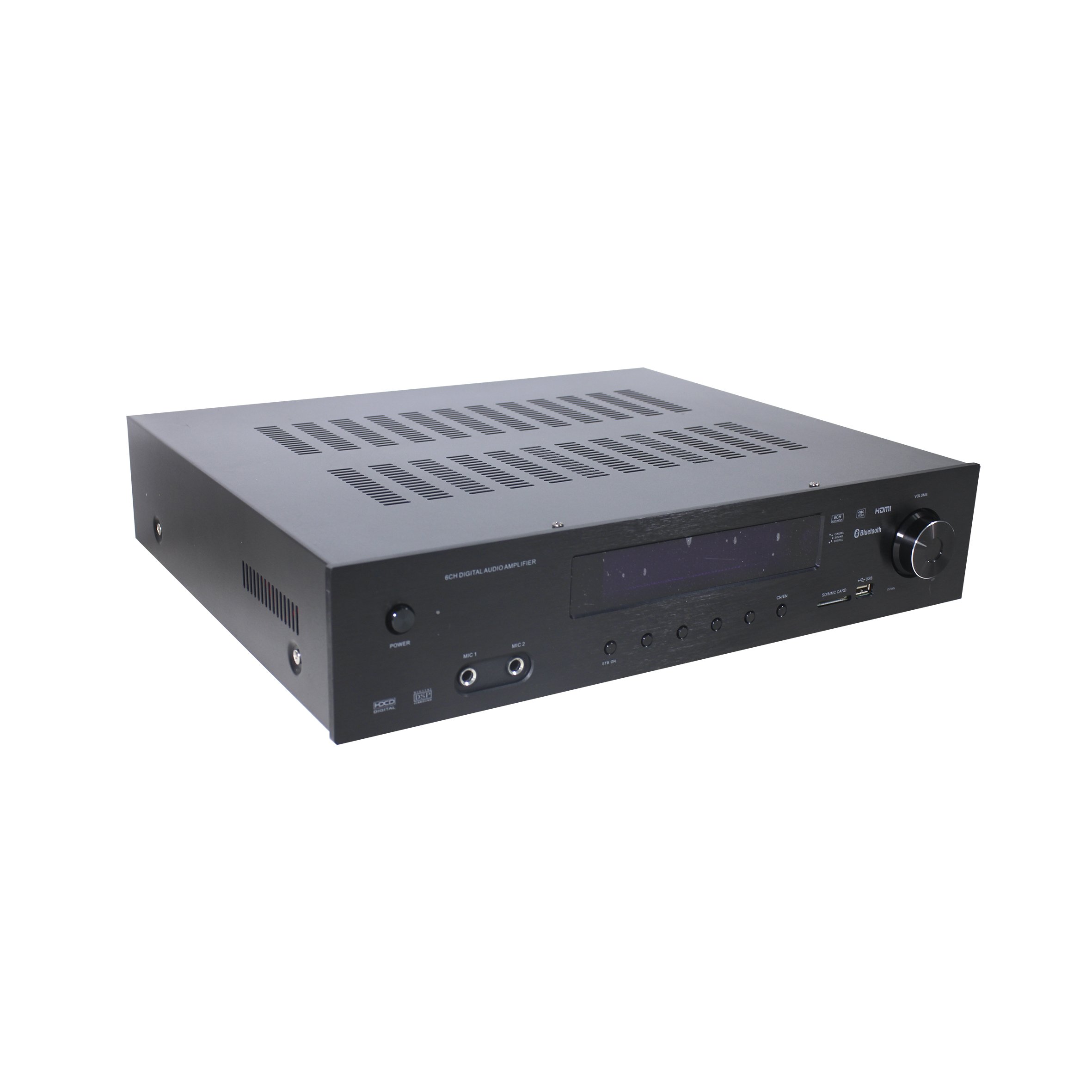5.1 Channel Digital Bluetooth Audio Video Amplifier for Surround Sound system Hi-Fi Home Theater Receiver MP3 USB/SD
