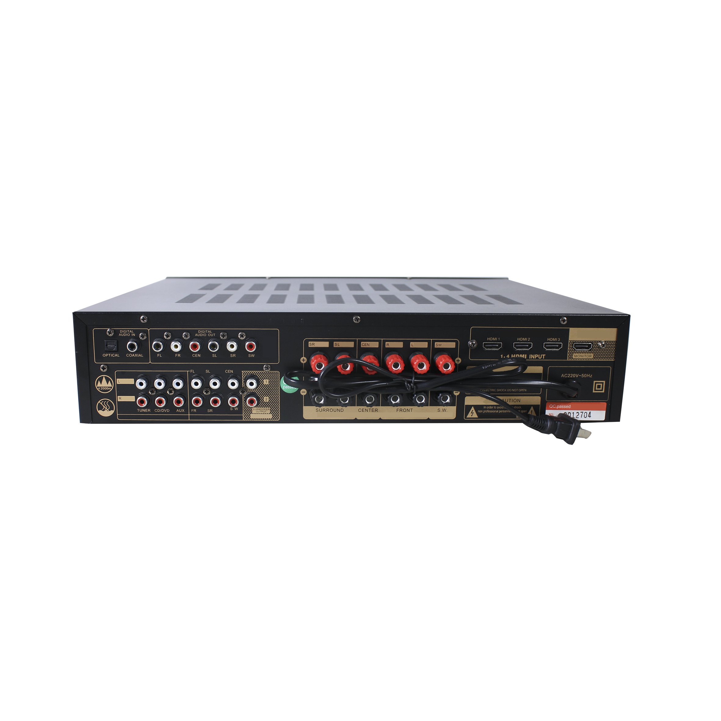 5.1 Channel Digital Bluetooth Audio Video Amplifier for Surround Sound system Hi-Fi Home Theater Receiver MP3 USB/SD
