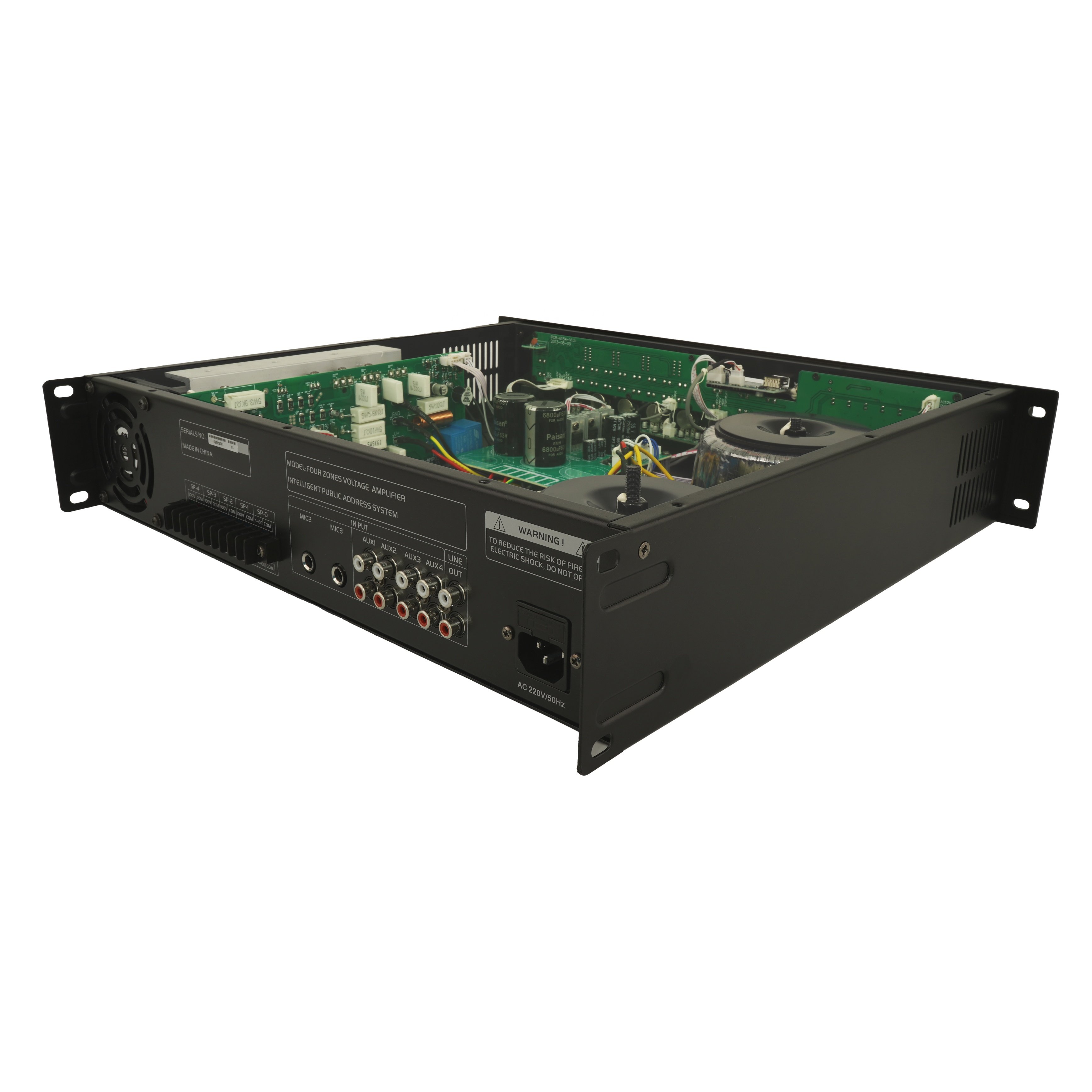 OBT-6254 4 Channel Power Amplifier Audio Kit Power Amplifier Low Frequency Mixer Pa Amplifier for Sale
