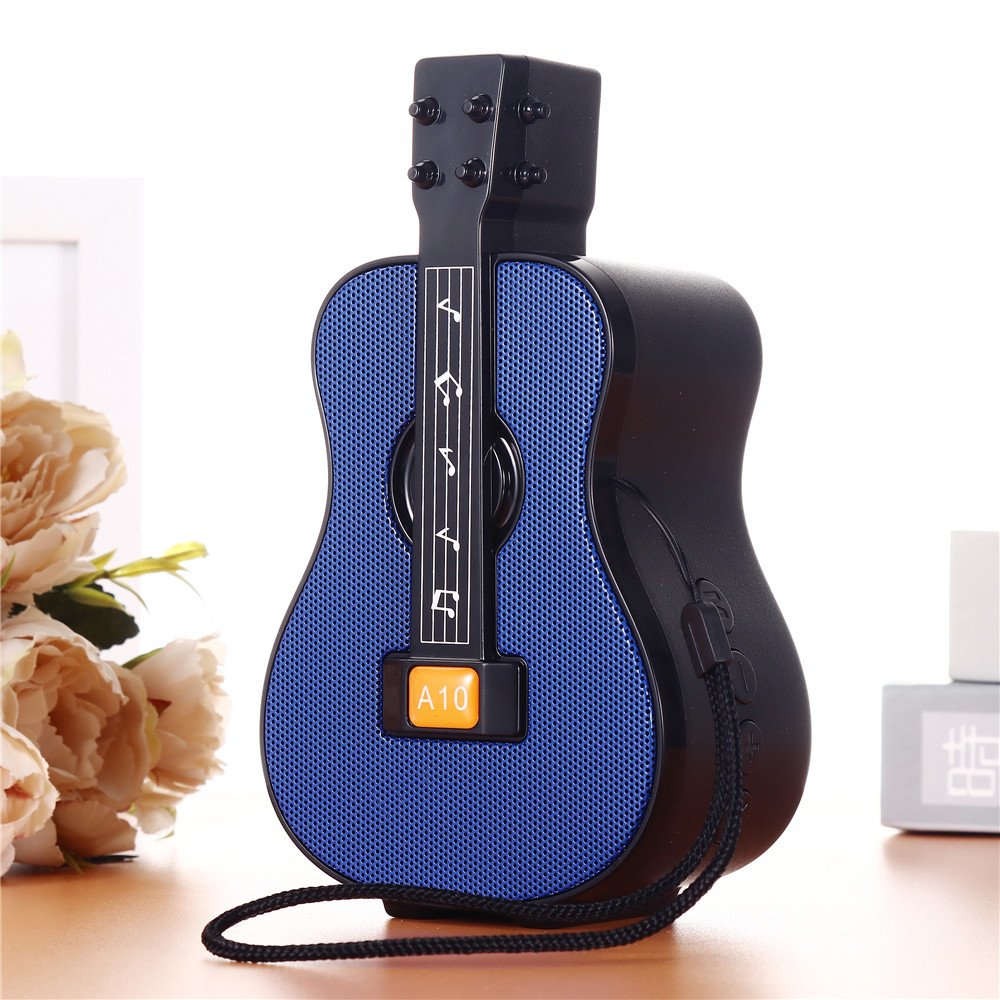 A10 Guitar model Portable Mini Karaoke Speaker with Stereo Sound subwoofer High sound quality Active BT TF Speakers Toy gift