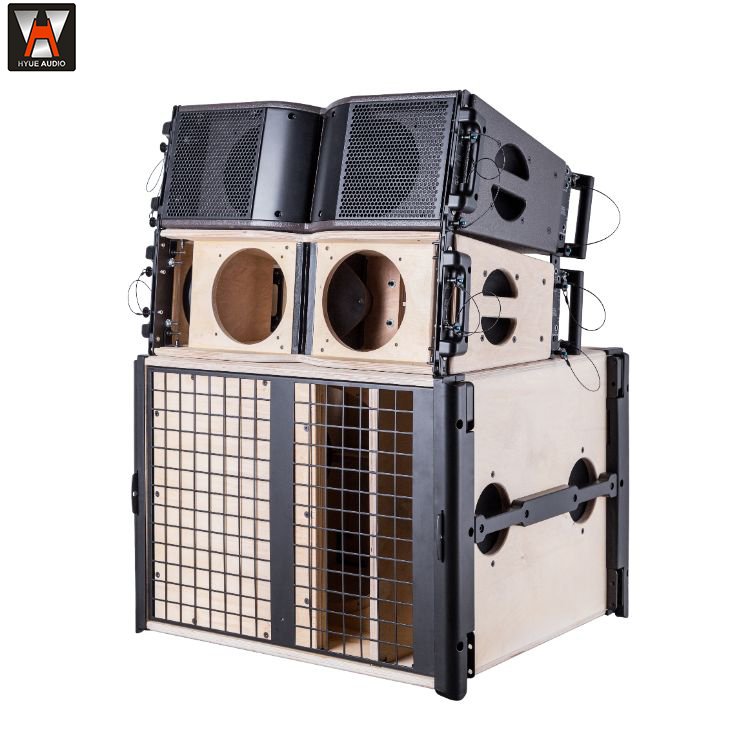 Hongyue audio original design passive K208 double 8 inch line array speaker box speaker audio system