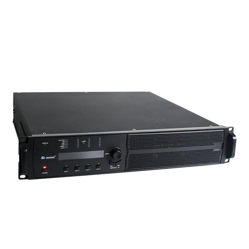 Professional Audio Digital Amplifier 1800 Watt X 4 Channel Big Sound Portable Speaker Amplifier