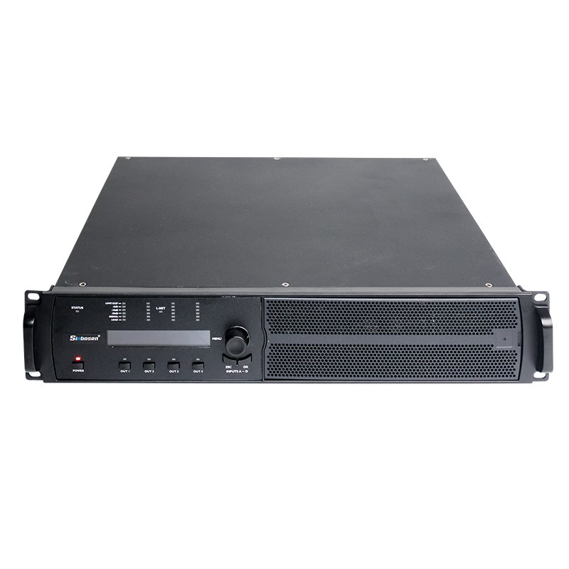 Professional Audio Digital Amplifier 1800 Watt X 4 Channel Big Sound Portable Speaker Amplifier
