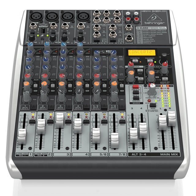 Behringer QX1204USB 8-channel Professional Sound Console Digital Mixer Console Stage Cabinet