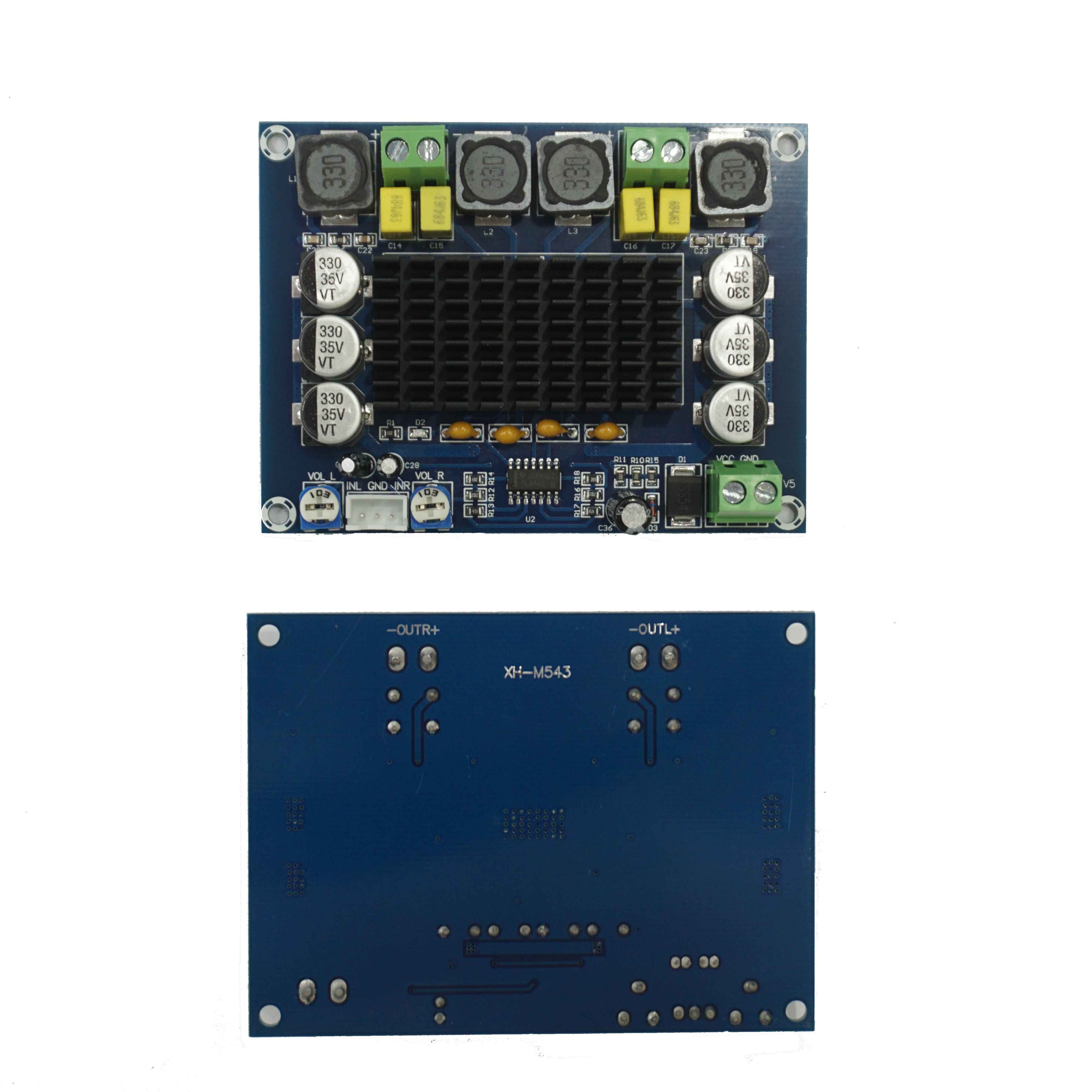 XH-M543 Class D Dual Channel 2*120W High Power Digital TPA3116D2 Amplifier Board Audio Amplifier Module