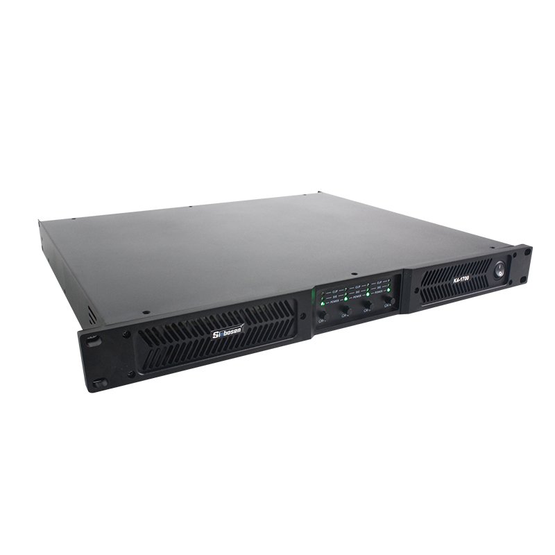 4 * 1700W Pa System Big Sound Professional Commercial Audio Music Amplifier Digital Class D