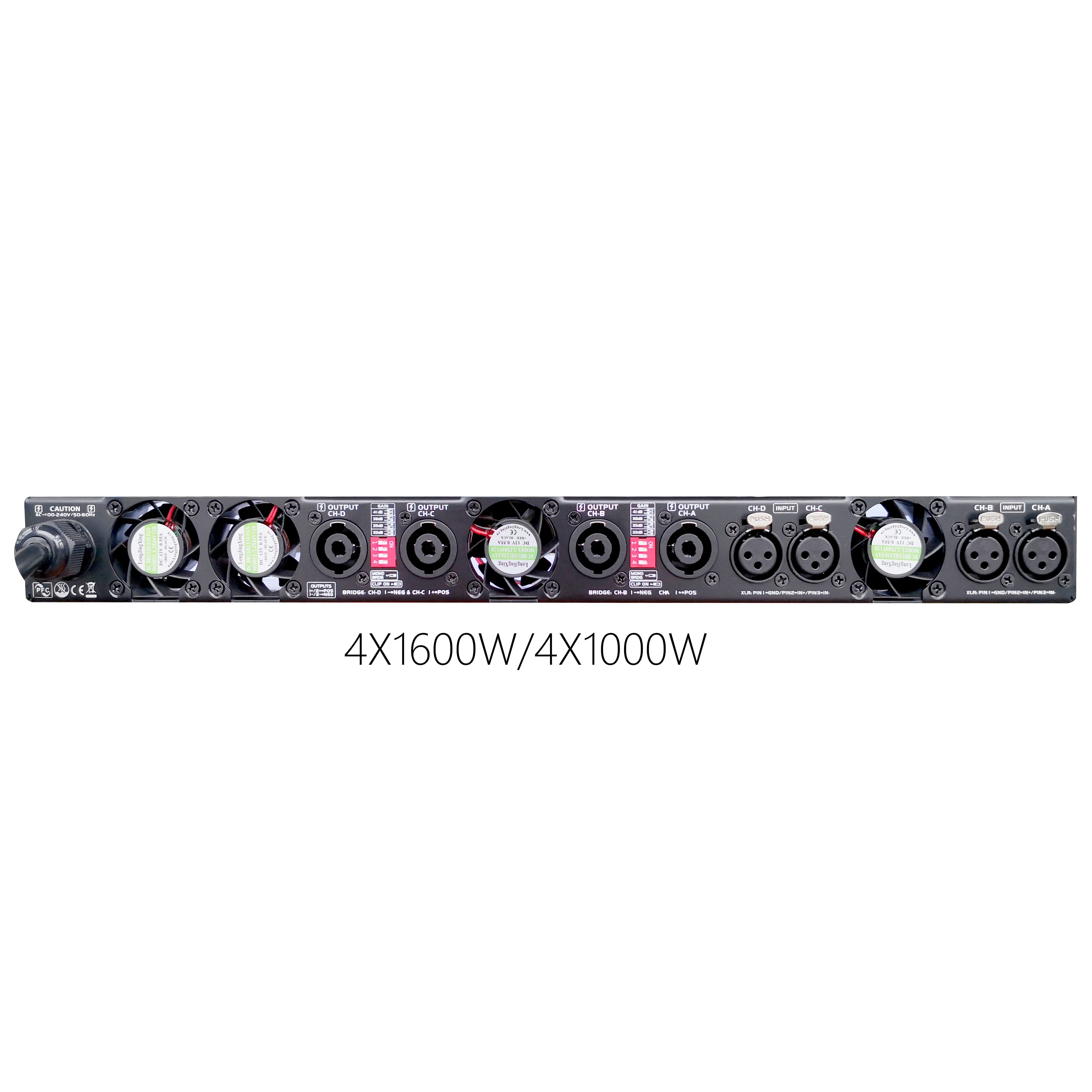 Professional Audio Sound Equipment M4-2000 1u Digital 4ch 8000w Power Amplifier For Full Range Line Array Speakers Speaker