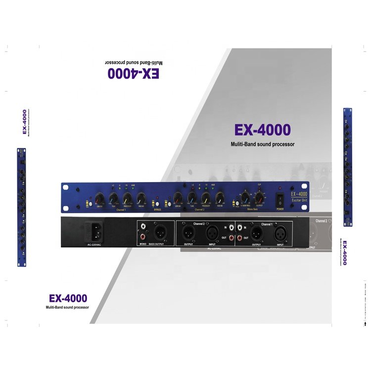 EX-3000/EX-4000 Professional Stage Performance Voice Optimization Sound Audio Exciter