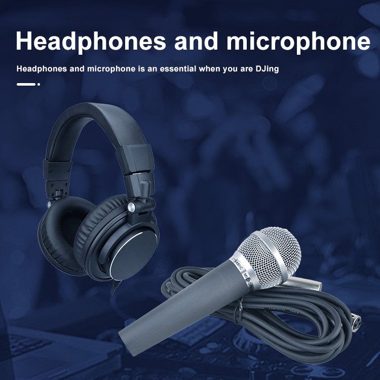 Accuracy DJSET001 PA Sound System DJ Set Equipment Professional Audio Solution DJ Speaker Set System for DJs and Musicians