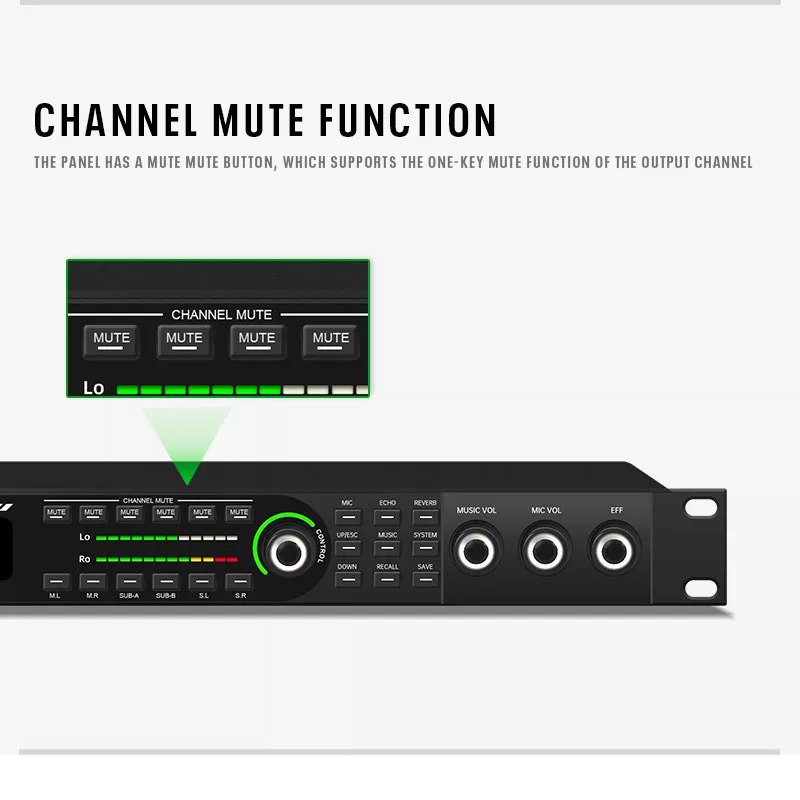 KX800 Professional Audio Processor audio speaker management processor DSP digital speaker processor