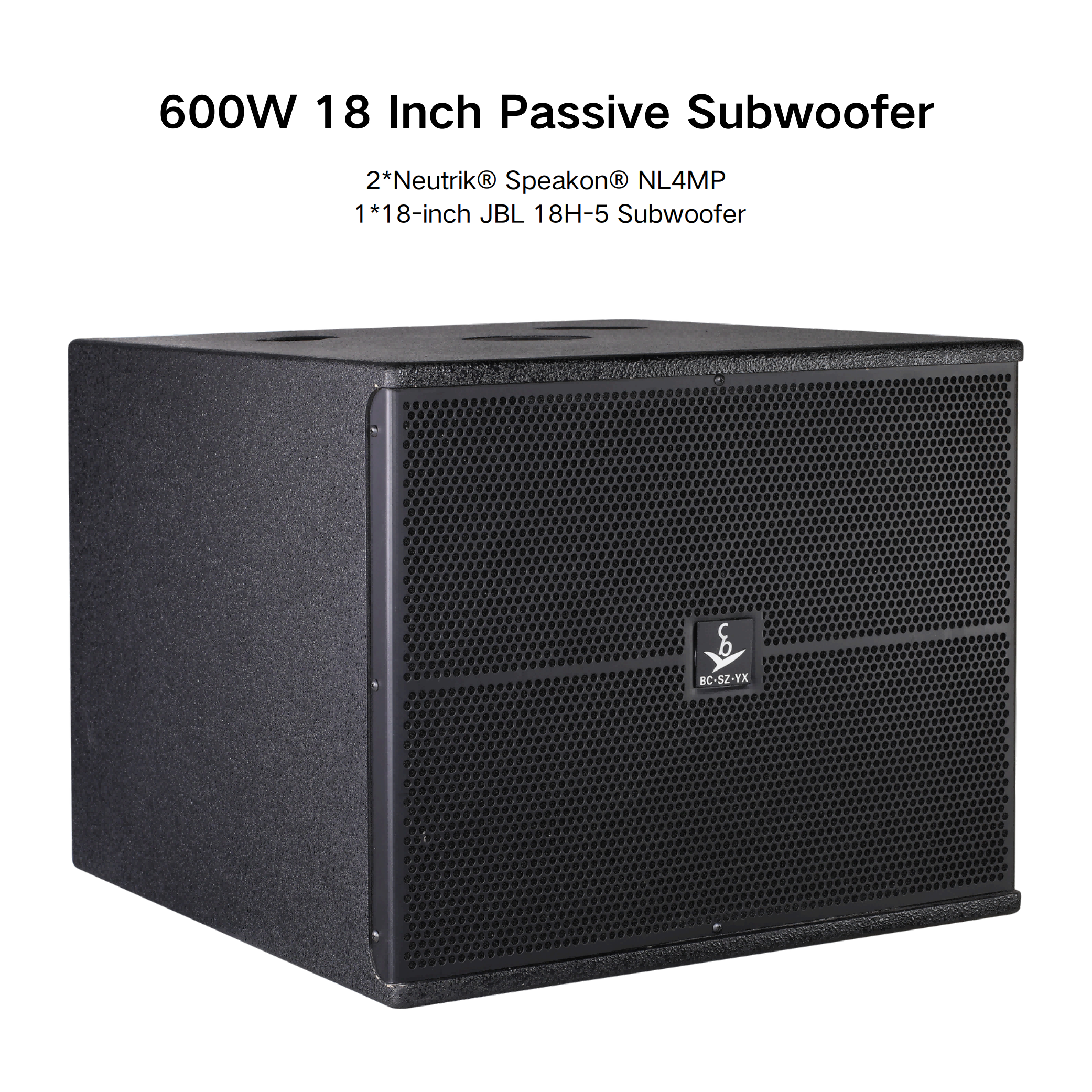600W 18-Inch Passive Sub-Bass Speaker (JBL RM18SUB) Bass Reflex Type Subwoofer Audio Equipment Sound System