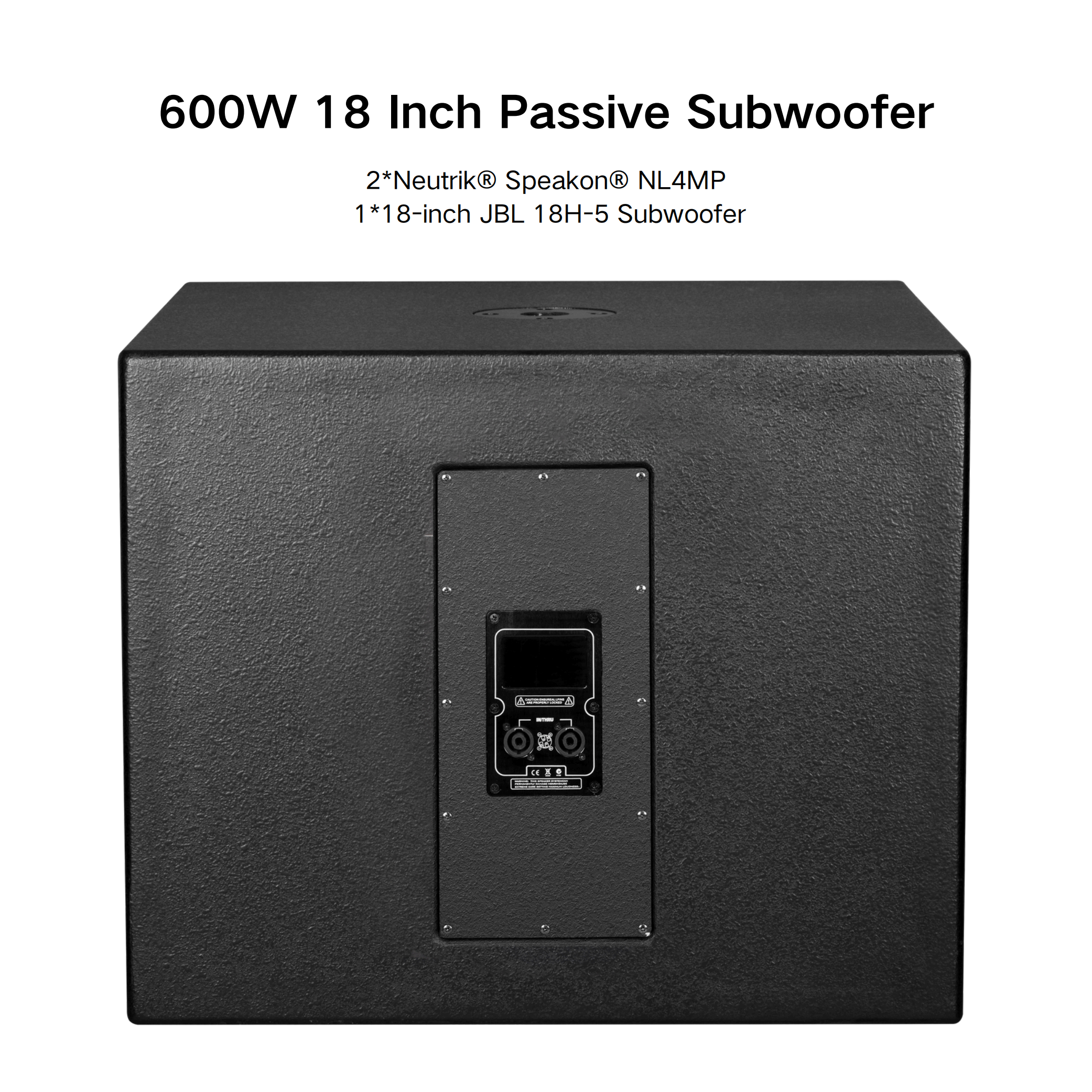 600W 18-Inch Passive Sub-Bass Speaker (JBL RM18SUB) Bass Reflex Type Subwoofer Audio Equipment Sound System