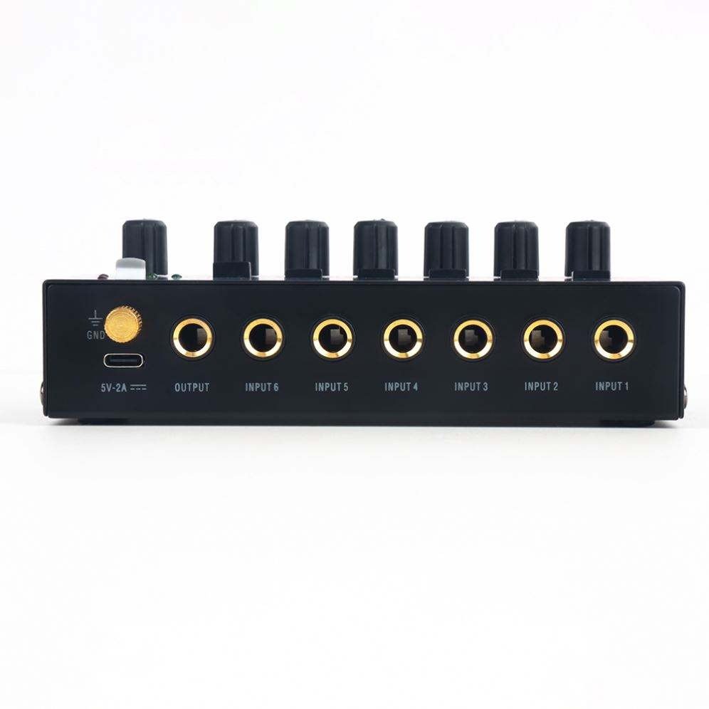 MIX600 Professional Low-Noise 6 Channel Line Mixer Mini Sound Mixer Microfono Guitar Instrument for keyboard/drum sets/sub mixer