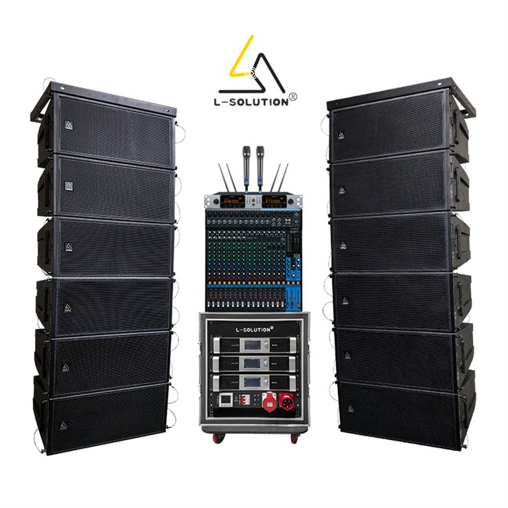 Professional audio sound equipment dual 10 inch 900watt active/passive line array speakers outdoor concert stage dj sound system