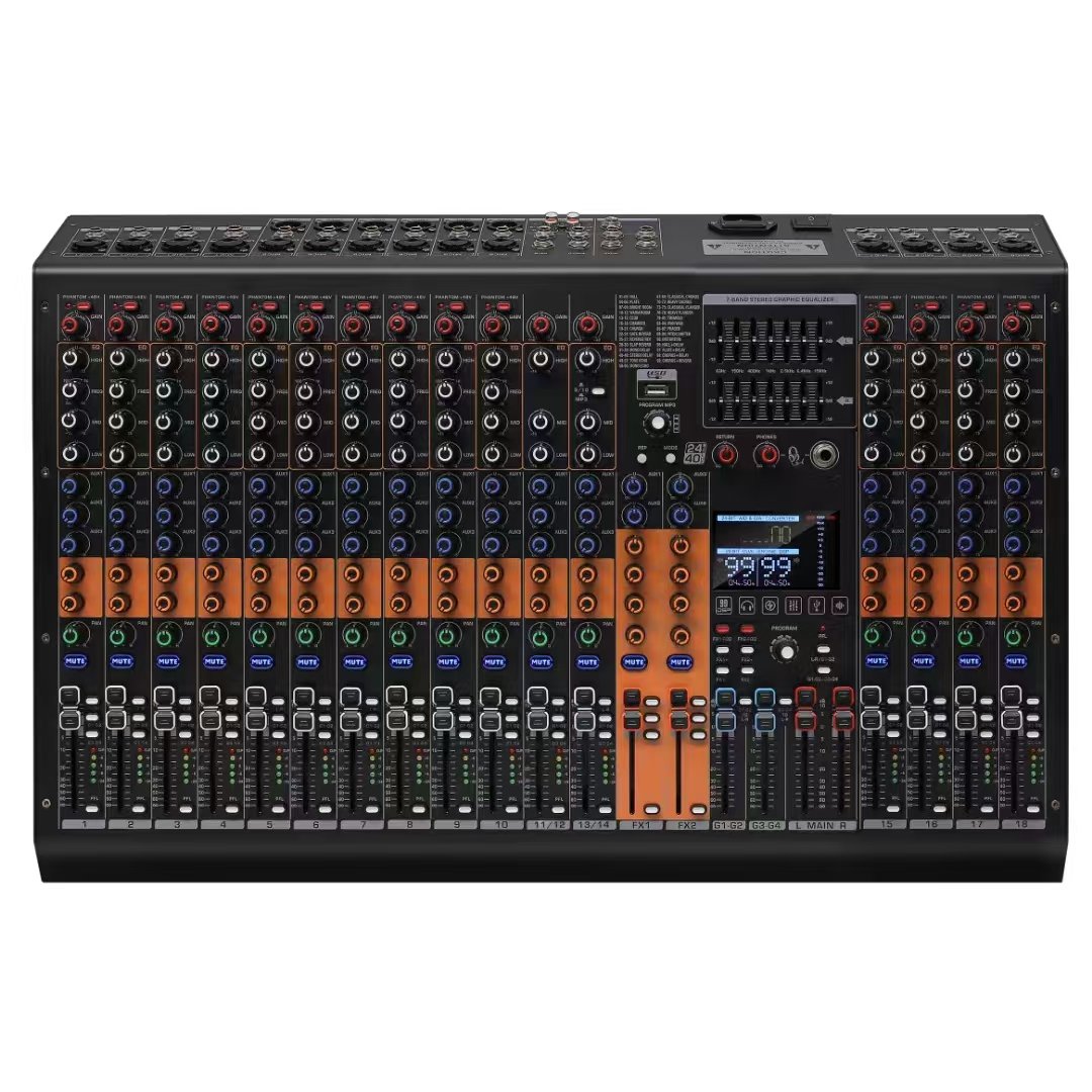 ST 10/14/18/22 Channel High performance compact analog mixer 4group+4 aux+99dsp audio mixing console bluetooth sound card record