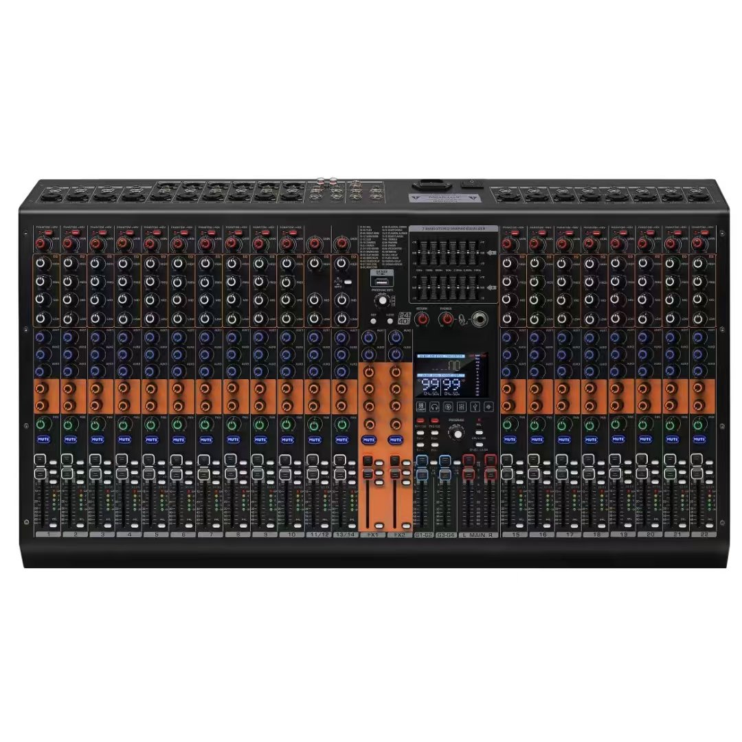 ST 10/14/18/22 Channel High performance compact analog mixer 4group+4 aux+99dsp audio mixing console bluetooth sound card record