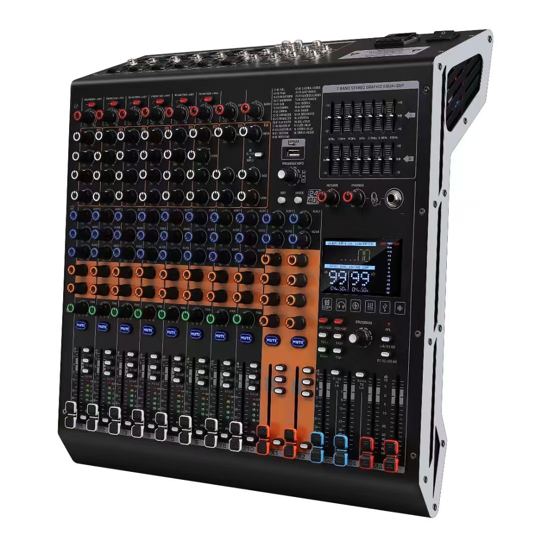 ST 10/14/18/22 Channel High performance compact analog mixer 4group+4 aux+99dsp audio mixing console bluetooth sound card record