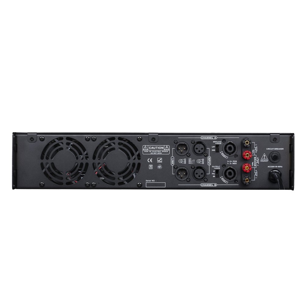 Berase Professional Sound Equipment Big Power 2U Amplifier 600w*2channels Class H Power Amplifier Metal Monoblock Amplifier M6