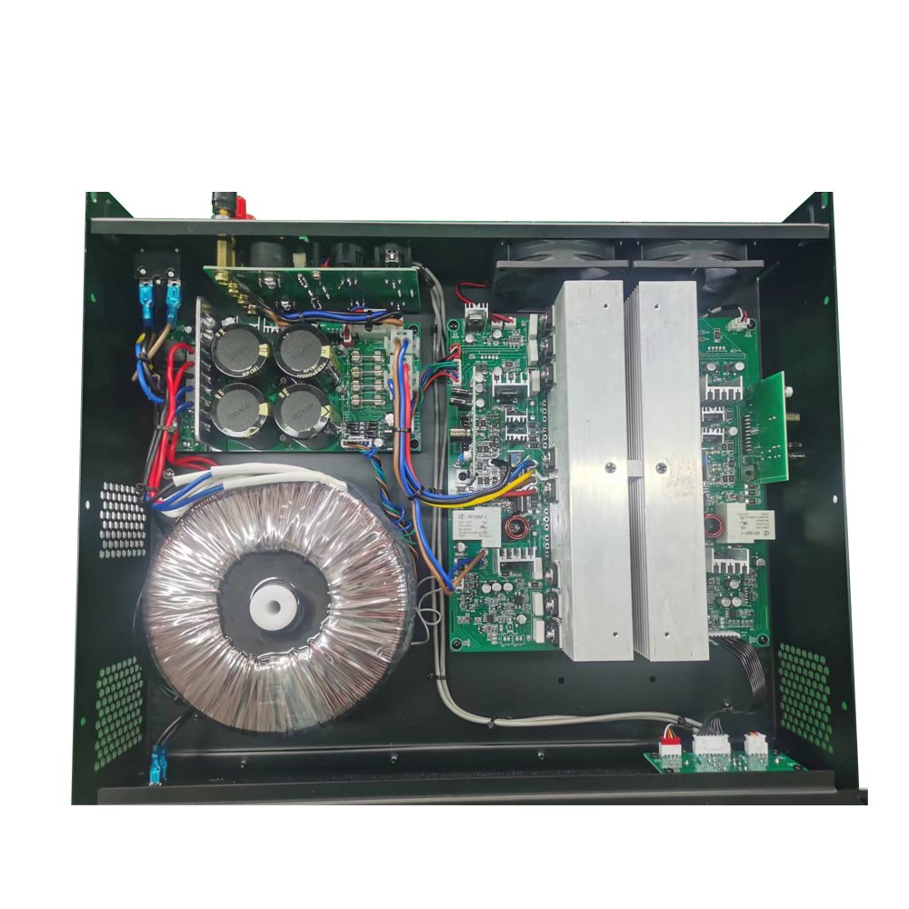 Berase Professional Sound Equipment Big Power 2U Amplifier 600w*2channels Class H Power Amplifier Metal Monoblock Amplifier M6