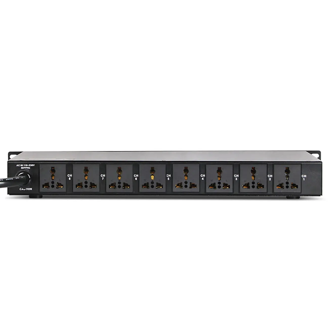D328 8 channel DJ sound system power sequence controller with display for ktv live sound stage equipment