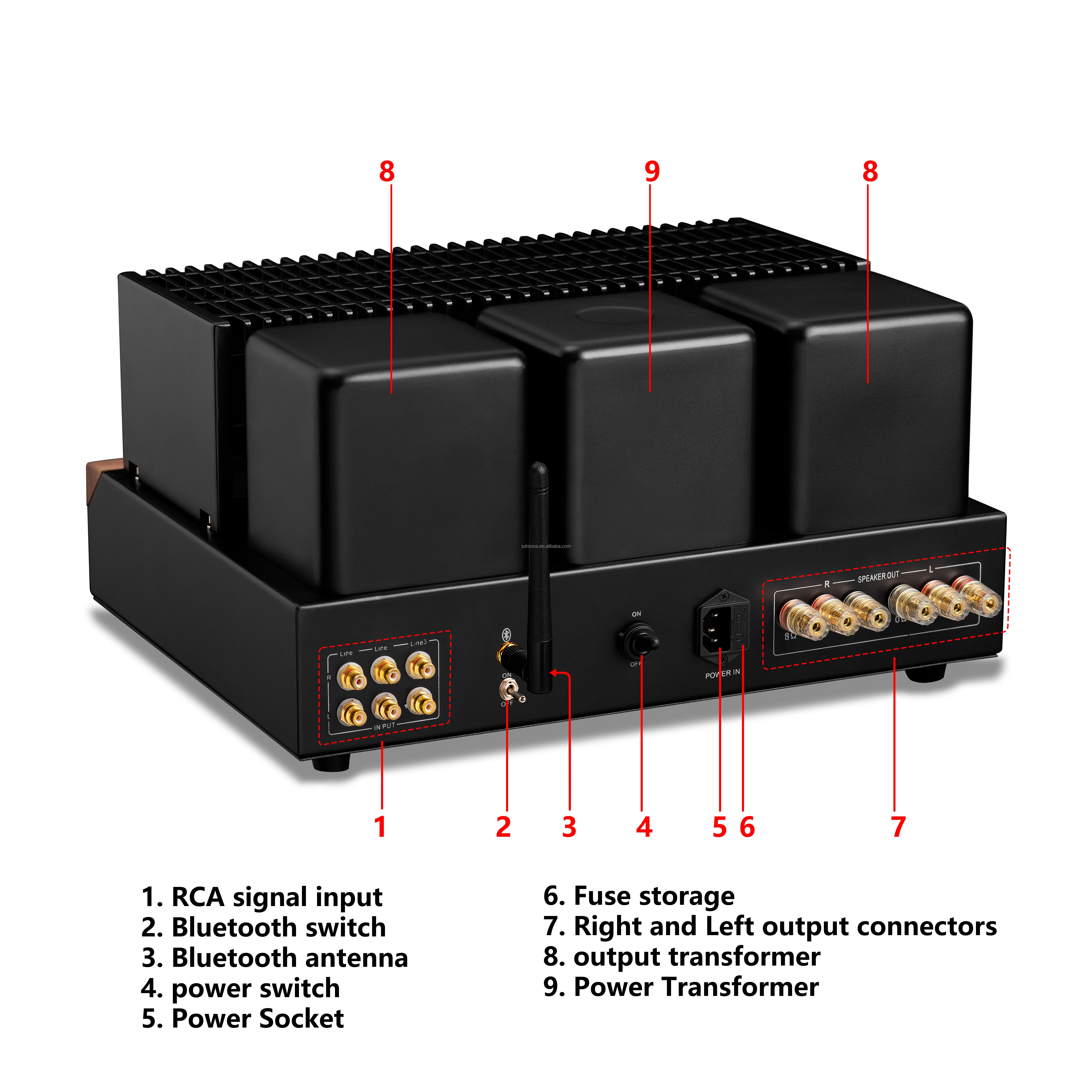 Mona 265 KT88 Push-Pull Tube KT88 electron tube audio tube home stereo system vintage sound equipment amplifier