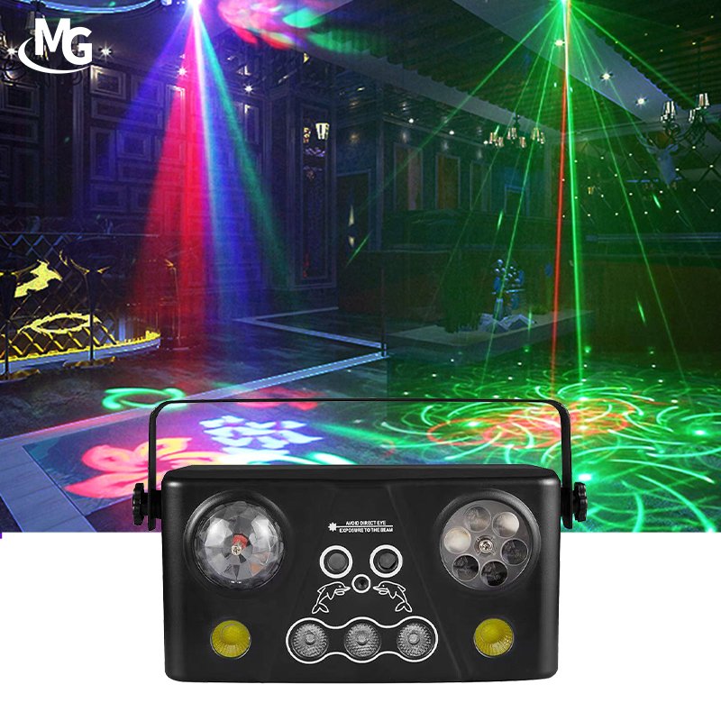 Wholesale 5in1 Magic Ball RGBWA Laser Lights Decoration DJ Disco Light LED Projector Stage Lighting For Nightclub Bar