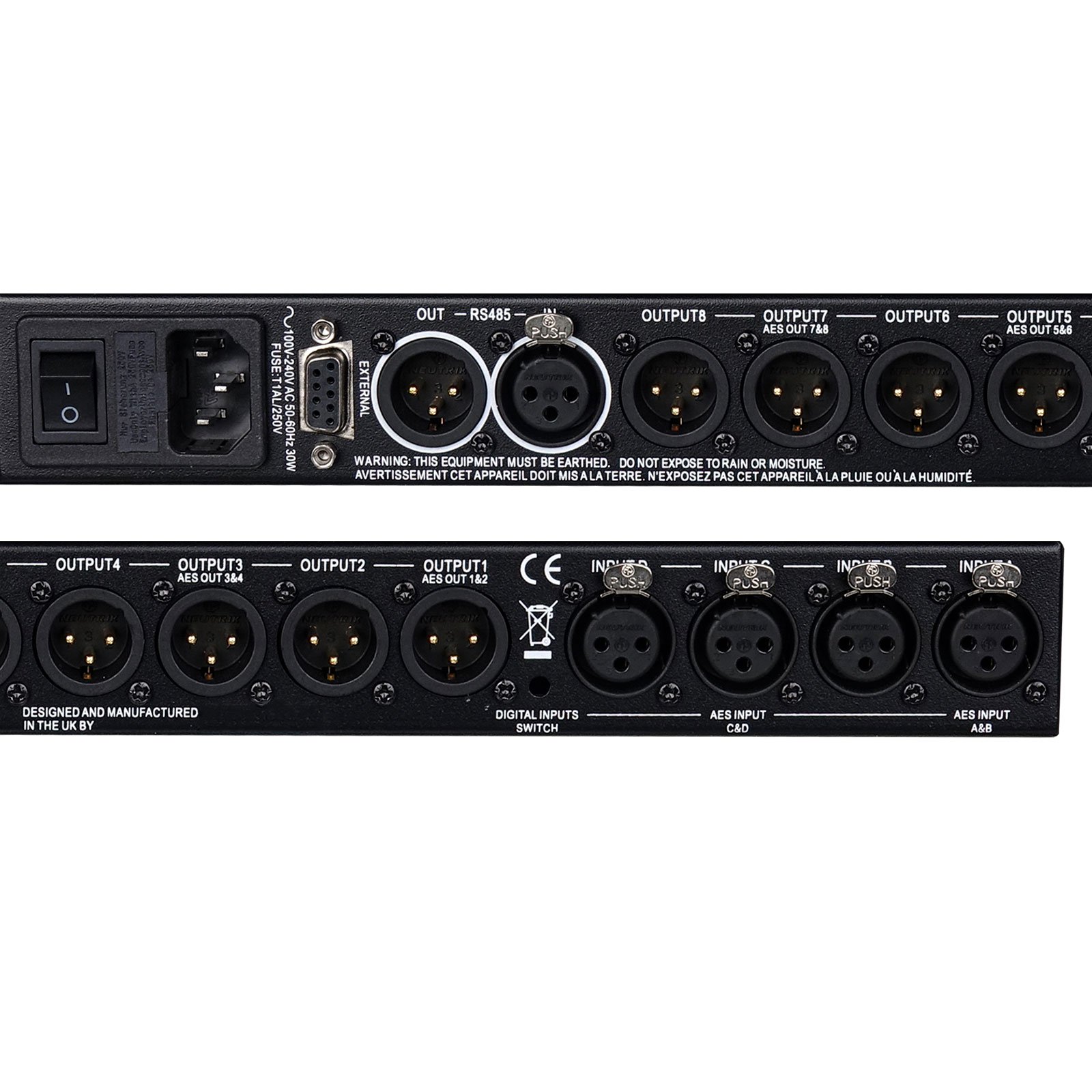 XTA DP448 XTA DP548 4 in 8 out professional FIR Three-stage dynamic equilibrium audio processor for stage sound equipment system