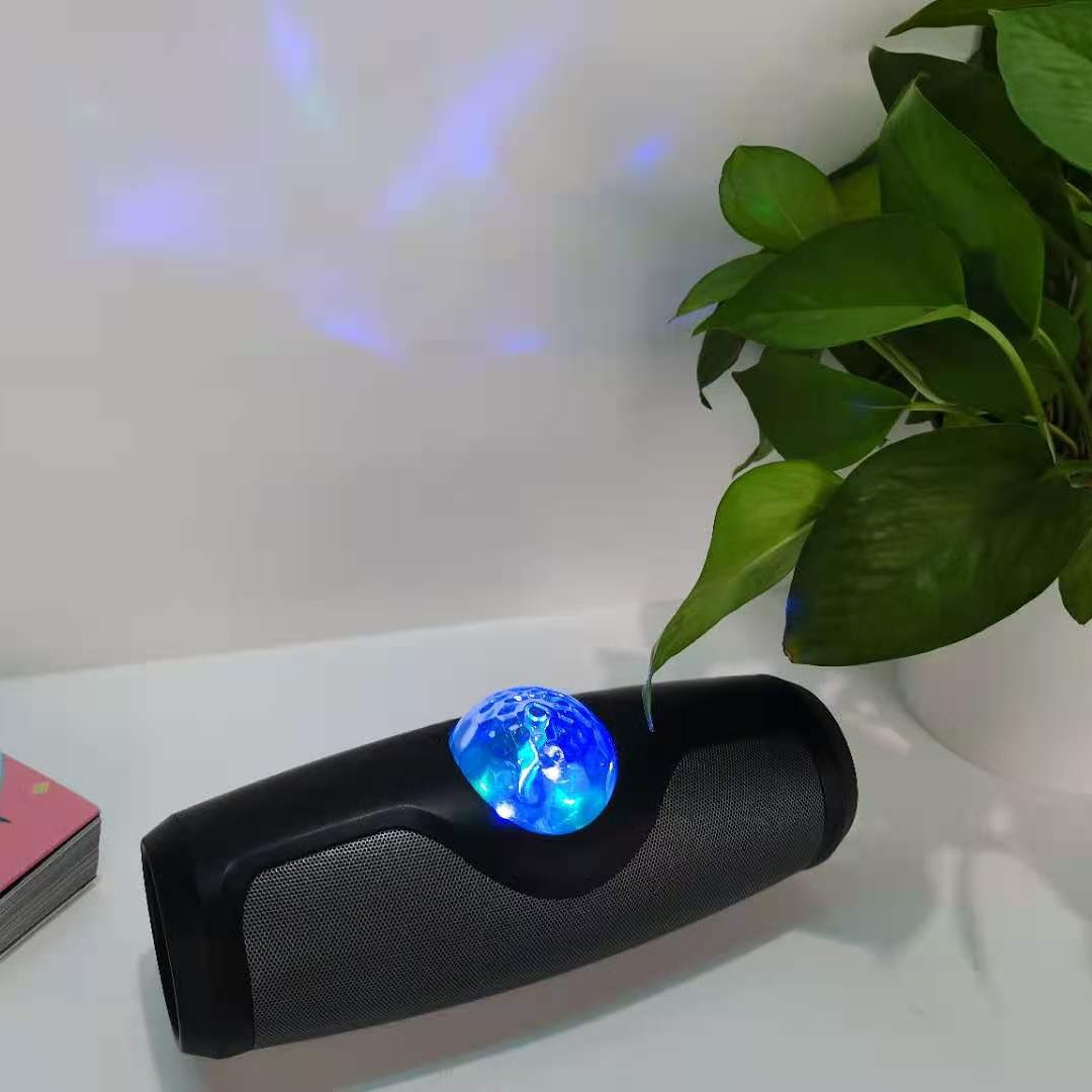mini speaker wireless Rotate ball lighting bluetooth party lighting speaker with TF card USB sound equipment Aux Handsfree