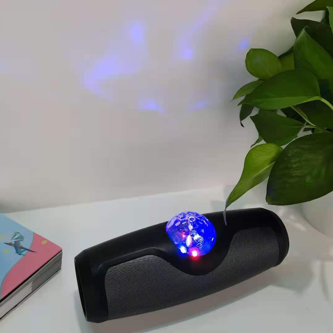 mini speaker wireless Rotate ball lighting bluetooth party lighting speaker with TF card USB sound equipment Aux Handsfree