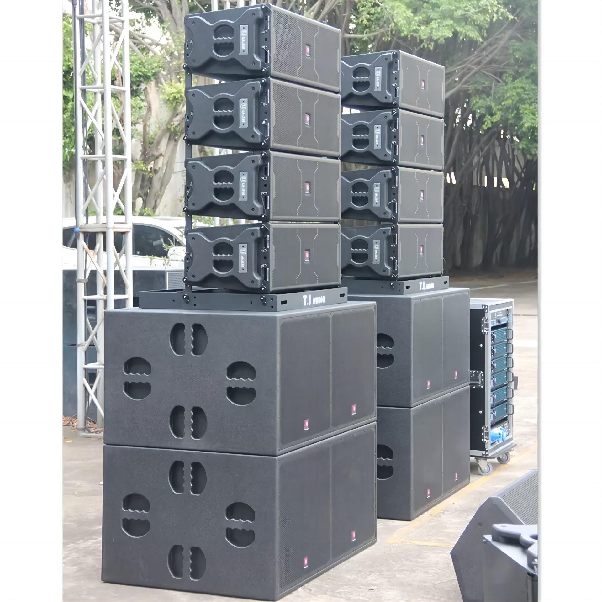 QQCHINAPA Professional audio Powered Sound System stage/church performance 10 inch line array speaker