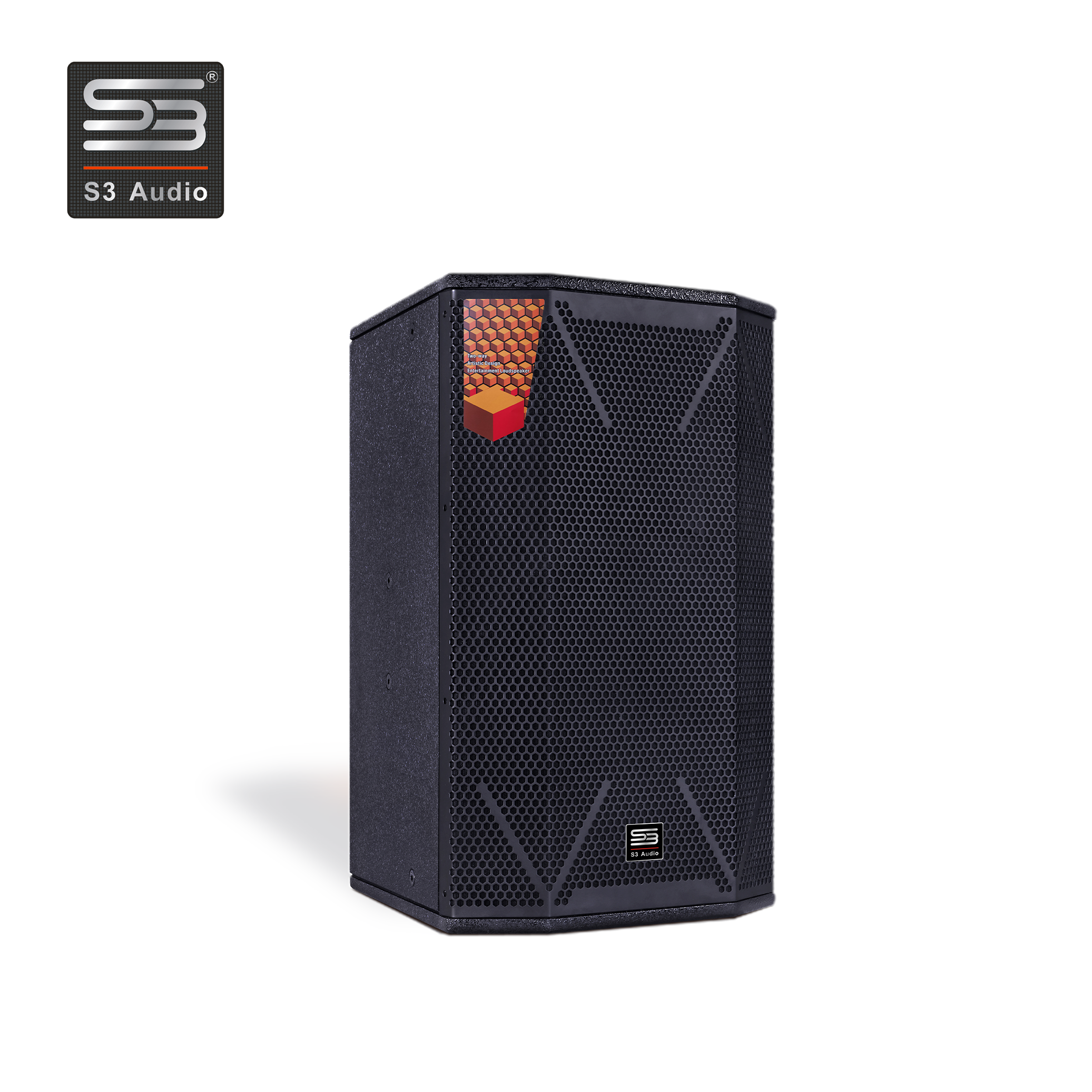 Performing club, bar, multipurpose hall, Disco, Set of KPS-12 Professional speaker equipped with microphone effect amplifier