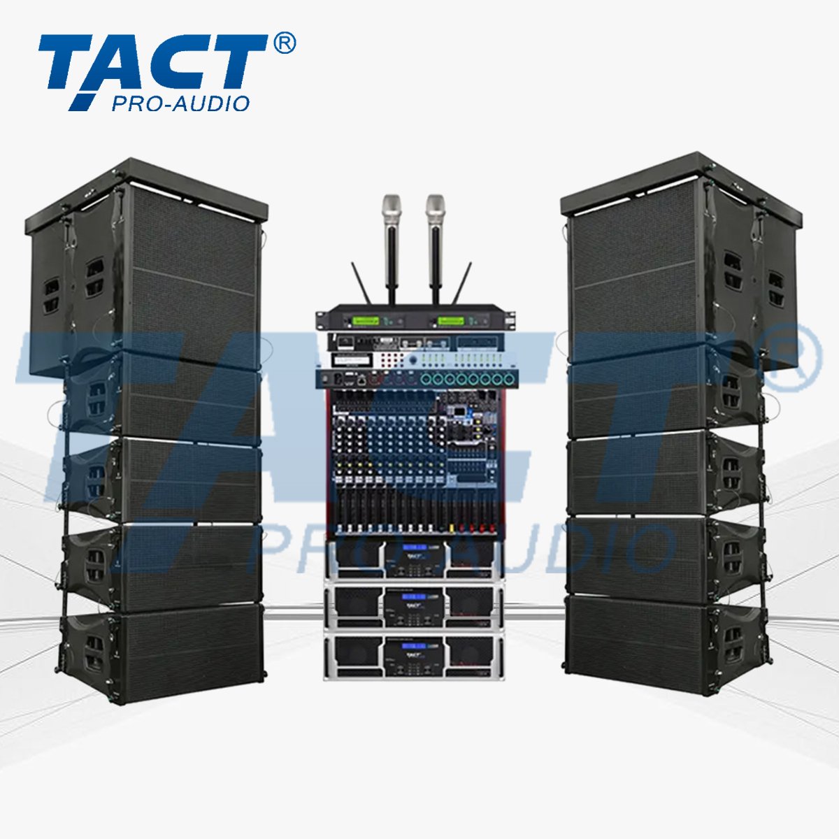 OEM Dual Professional Disco Sound Equipment Powered Line Array Speaker Stage Customize Equipment