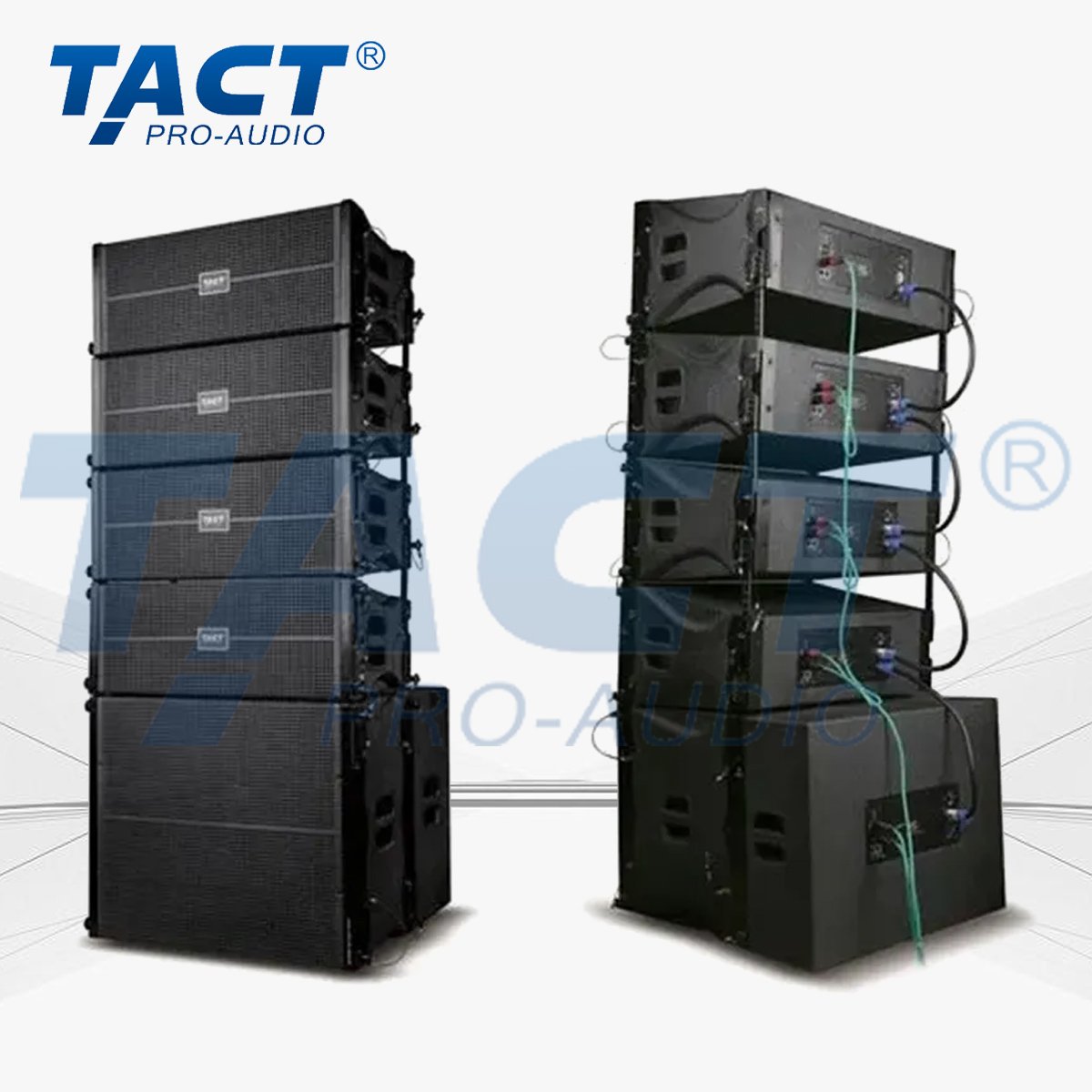 OEM Dual Professional Disco Sound Equipment Powered Line Array Speaker Stage Customize Equipment