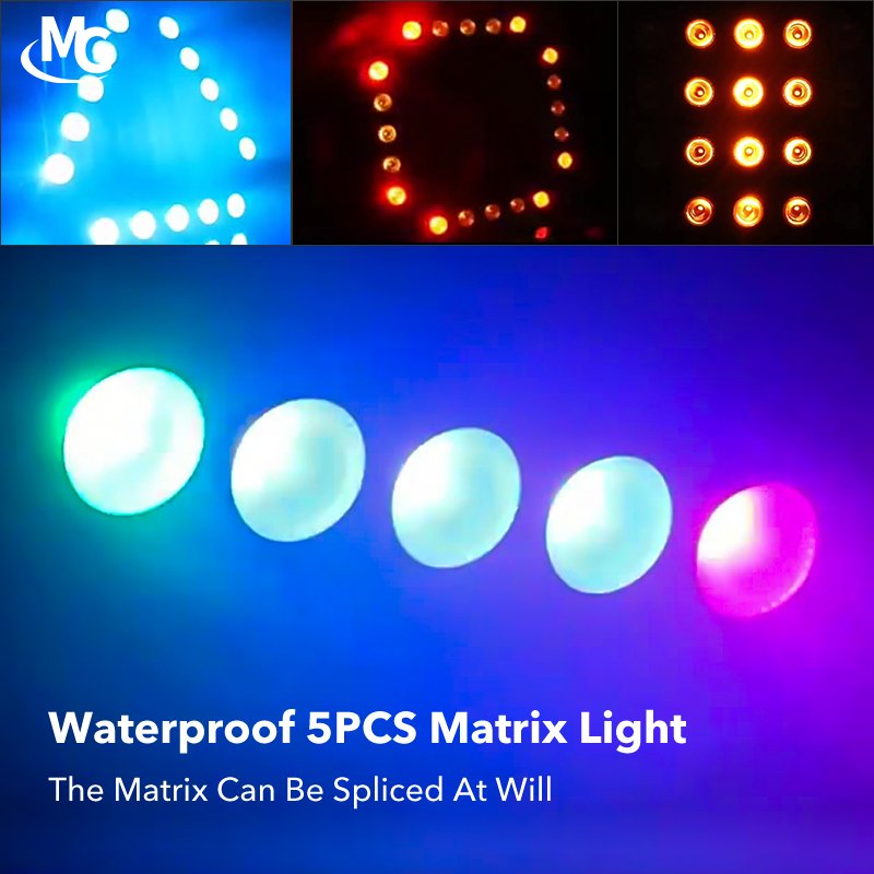 Outdoor IP65 Waterproof DMX512 5*20W RGBWA 5in1 Blinder LED Matrix Light for Outdoor Landscape