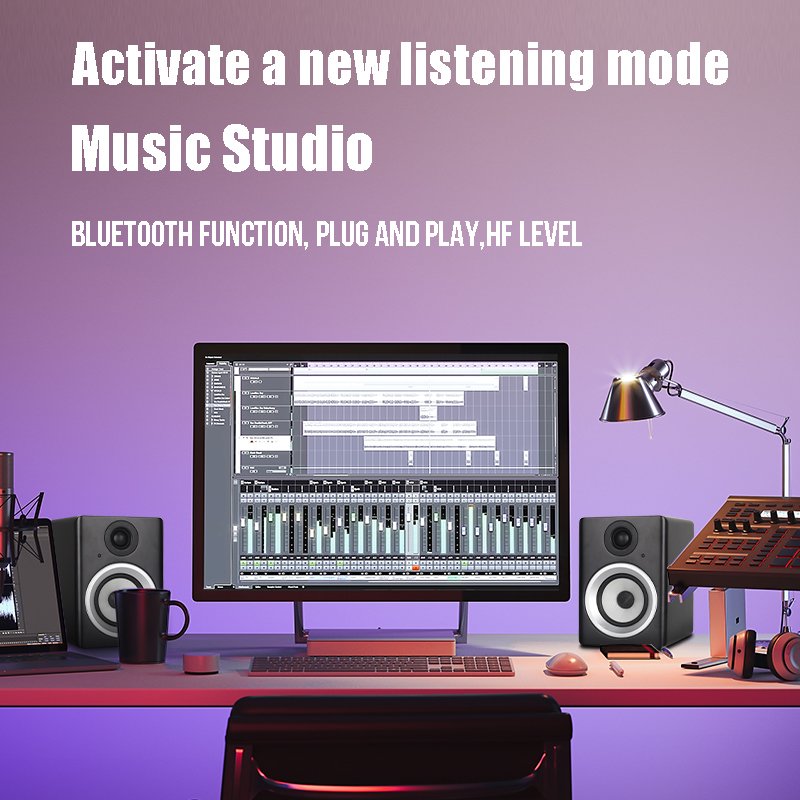 Professional Best Sound Active Monitor DJ Subwoofer Speakers Have TRS/XLR Bluetooths Input For Computer Home Theater game
