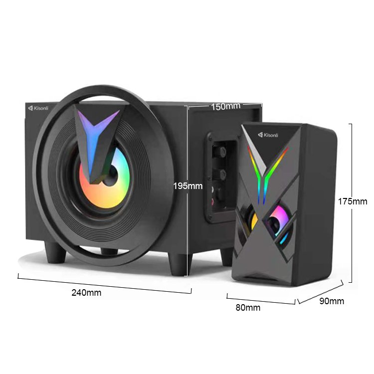 Kisonli TM-1000U 2.1 speaker home theater system music equipment sounds system equipment speakers