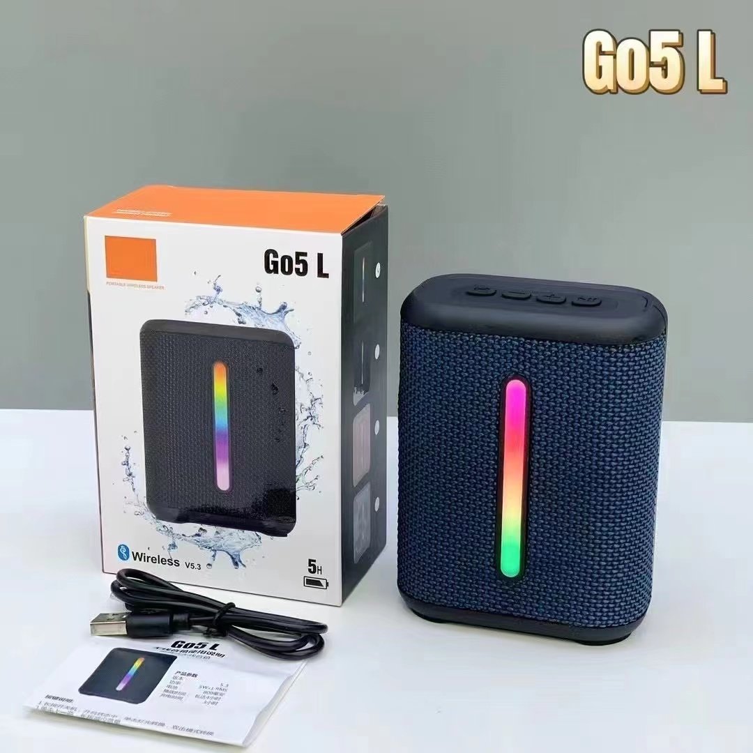 Go5L Wireless portable mini speaker FM radio/TF/USB subwoofer desktop speaker BT Active mini stereo high quality speaker