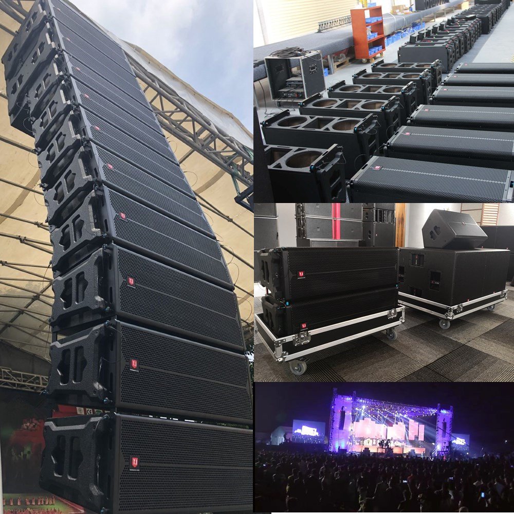 LA-210 dual 10 inch line array speaker waterproof pro speaker public address system outdoor speaker big full set