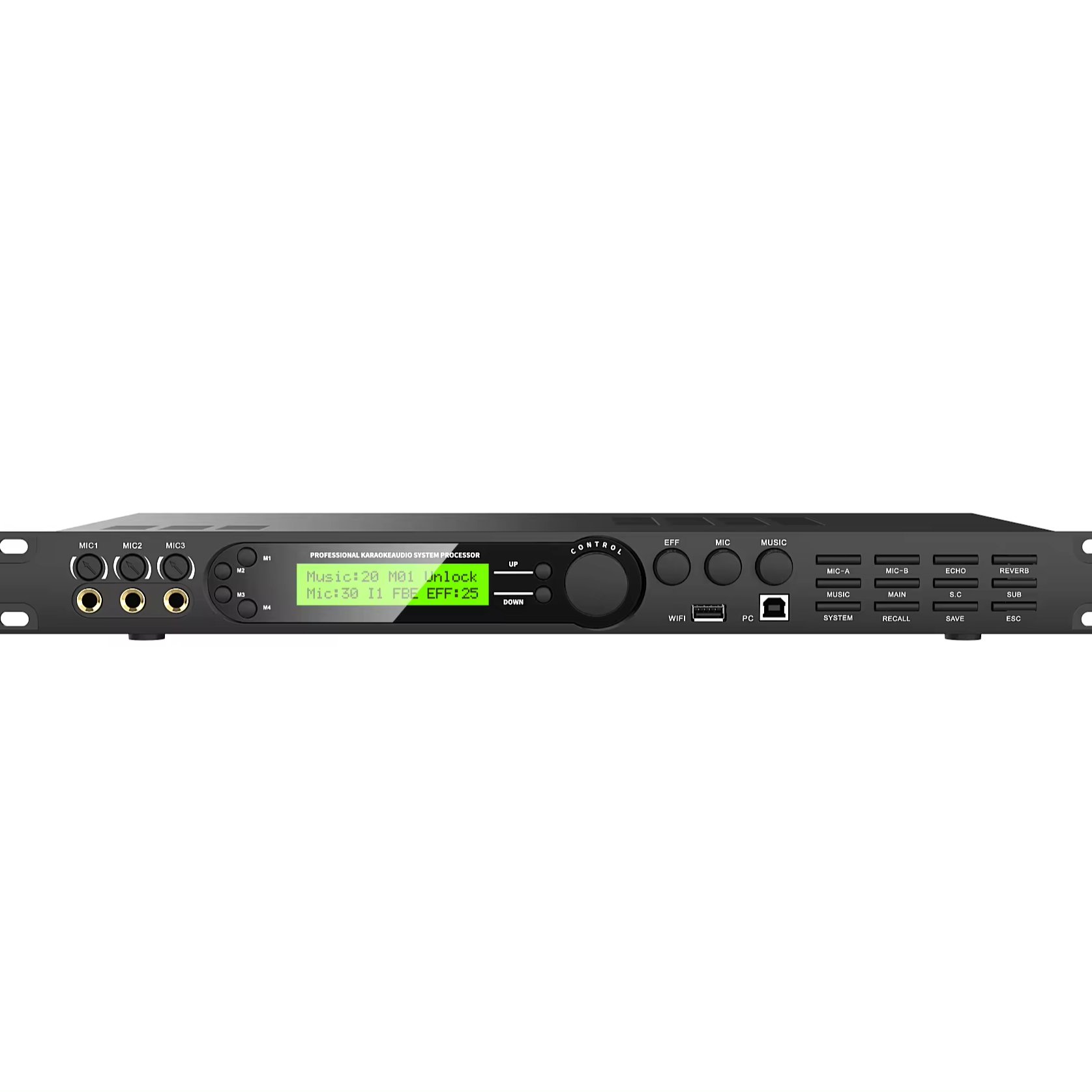 Factory karaoke Professional Digital audio mixer processor KTV Audio Echo Effect Processor for home audio processor wifi