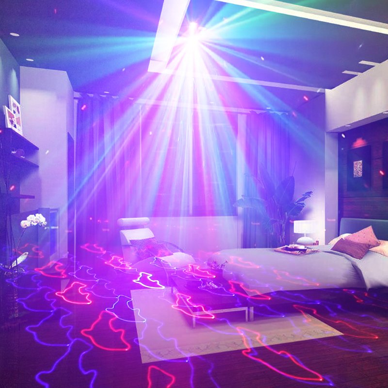 Drop shipping 4D animation party laser light dmx dj club equipment disco beam lights luces led projector for stage floor ceiling