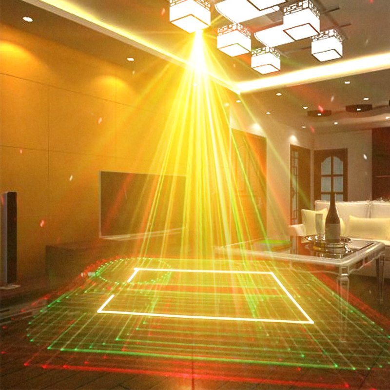 Drop shipping 4D animation party laser light dmx dj club equipment disco beam lights luces led projector for stage floor ceiling