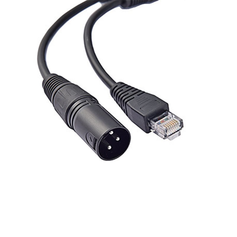 3Pin Female to RJ45 Male Connector Extender Cable XLR Audio Cable for Amplifier Mixer KTV Equipment Lighting and Sound