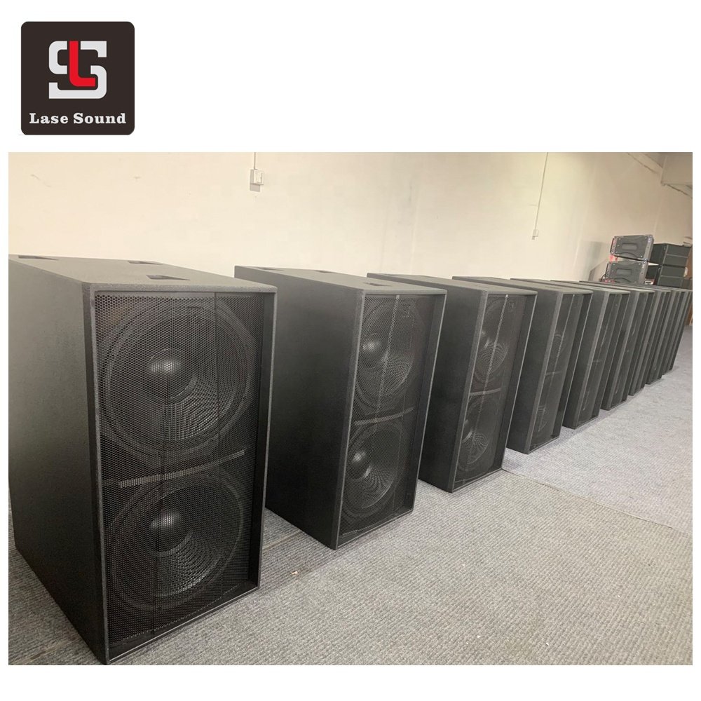Dual 18-Inch S218L+ Active Professional Subwoofer Speaker 1200W Output Power 4ohm Wooden Bass Audio Video Outdoor Stage Use