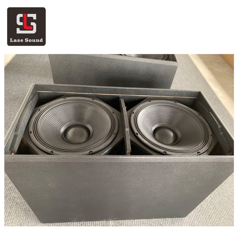 Dual 18-Inch S218L+ Active Professional Subwoofer Speaker 1200W Output Power 4ohm Wooden Bass Audio Video Outdoor Stage Use