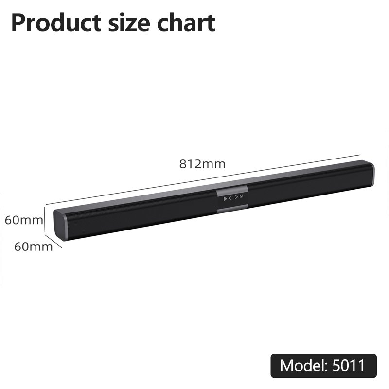 Echo Wall 10W Bluetooth Wireless Speaker with AUX TV Sound Blaster Long Home Audio Equipment Living Room Sound Bar Speaker