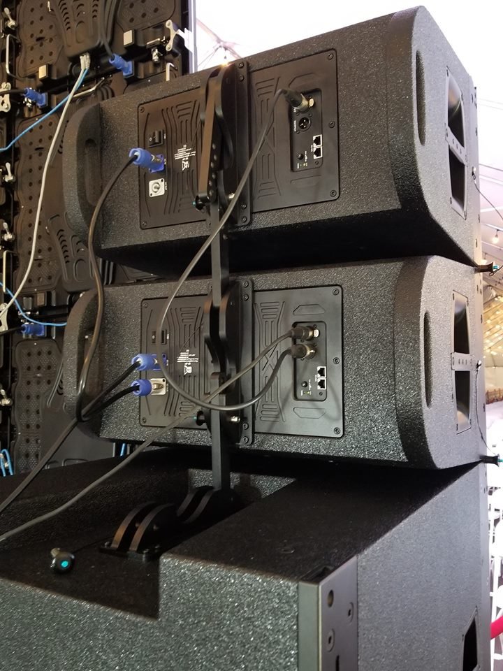 Cvr professional 12" outdoor events powered line array sound equipment/sound system