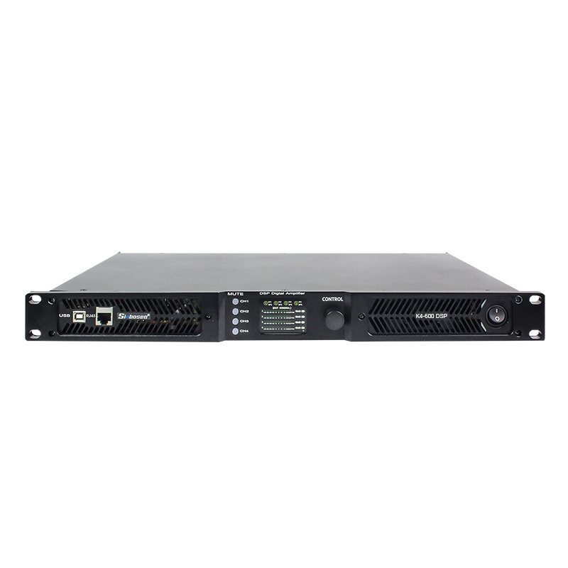 K4-600 Dsp Cheap 4 Channel Portable 1U Pa Stage Professional Audio Digital Dsp Club Amplifier For Full Range Speaker